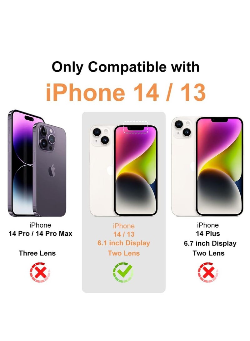 ten.tech TenTech Transparent cover with shockproof corners with card holder - card holder - heat-resistant polyurethane card holder for iPhone 14 - transparent  - Image 2