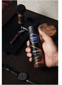 Nivea Nivea Antiperspirant Spray For  Men Deep Black Carbon Espresso Scent 150 Ml  - Image 2