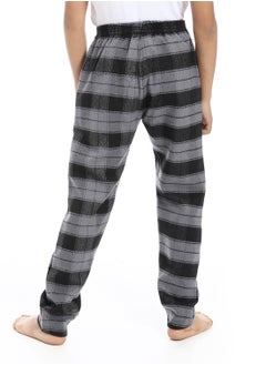 Andora Regular fit Checkered Trousers For Boy's_Dark Grey & Black  - Image 3