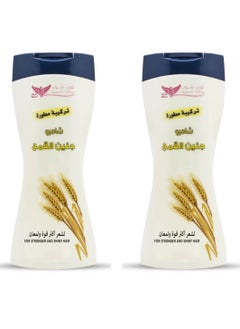 Two pieces of wheat germ shampoo