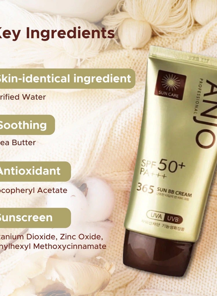ANJO ANJO Professional 365 Sun BB Cream SPF 50+ PA++++ 50g - Image 2