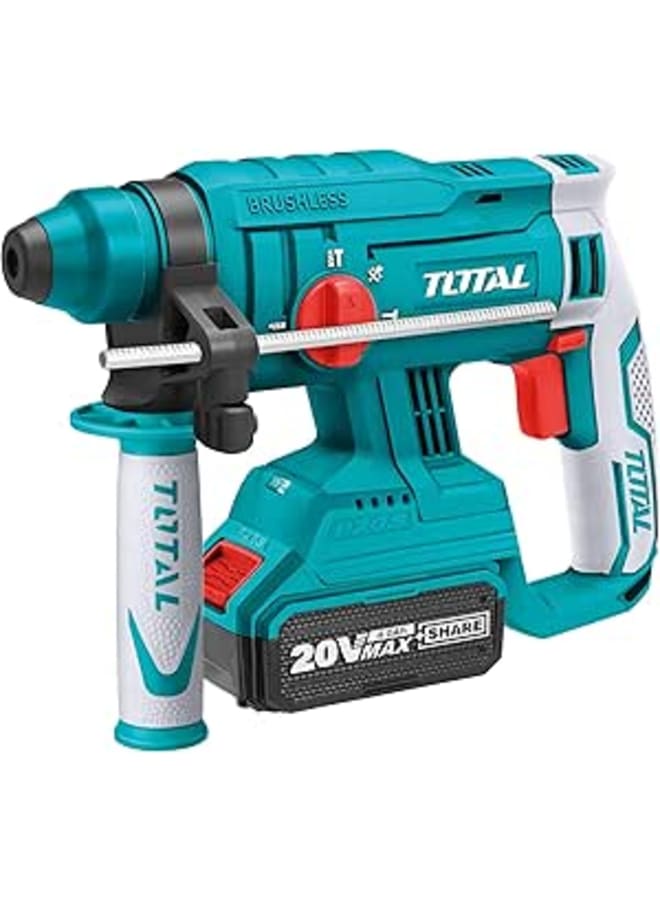 TOTAL Hilty Heavy Duty No Drink Charging with 2 Batteries and Charger with Tools Fabric Bag