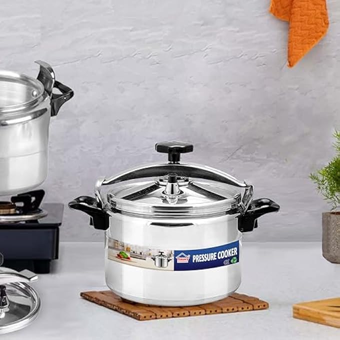 Timmy Aluminium Pressure Cooker  5 Liter Capacity  22Cm Diameter  Durable And Lightweight  Safe And Efficient Cooking  Works With Gas And Electric Stoves - Image 4