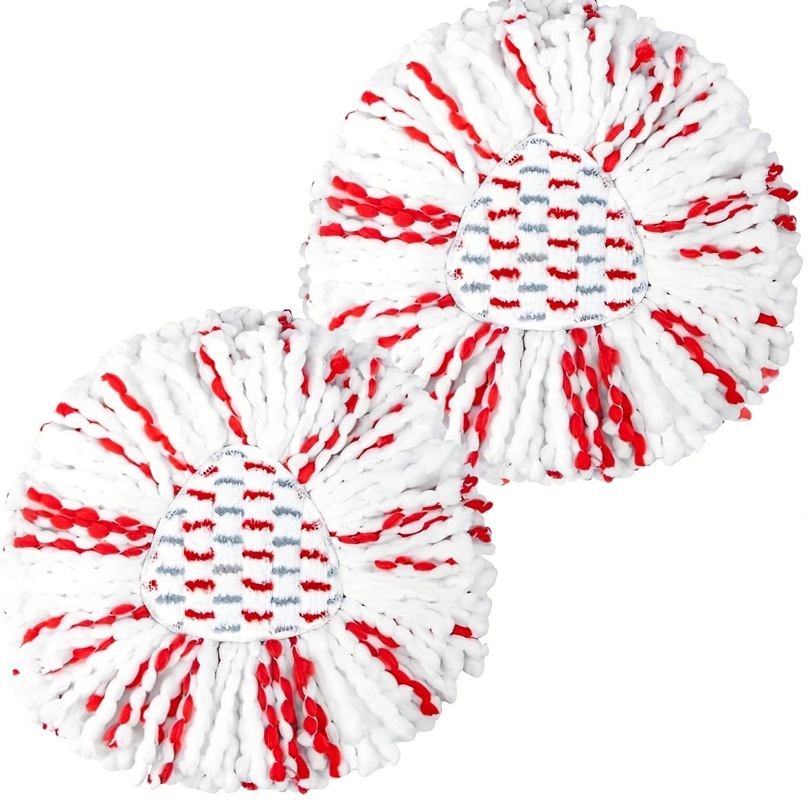 2Pcs Spin Mop Heads Replacements for Easy Wring System Deep Cleaning