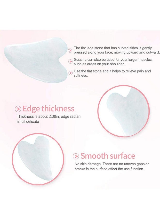 TechPro Techpro Gua Sha Facial Tool, Natural Stone for SPA Acupuncture Therapy Trigger Point Treatment, Scraping Massage Tool, Face Roller and Manual Massage Stone for Skin care  - Image 3