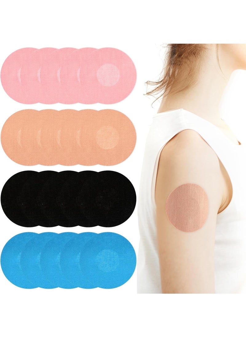 Prasacco 20 Pcs Waterproof Covers for Libre 3 Sensor, Adhesive Patches for Libre 3 Sensor, Long Fixation Skin-Friendly Breathable Covers for Bathing Swimming 