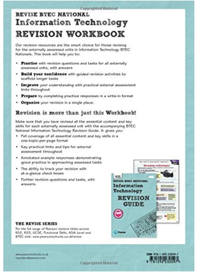 null - Revise BTEC National Information Technology Units 1 and 2 Revision Workbook: Edition 2 - Image 1