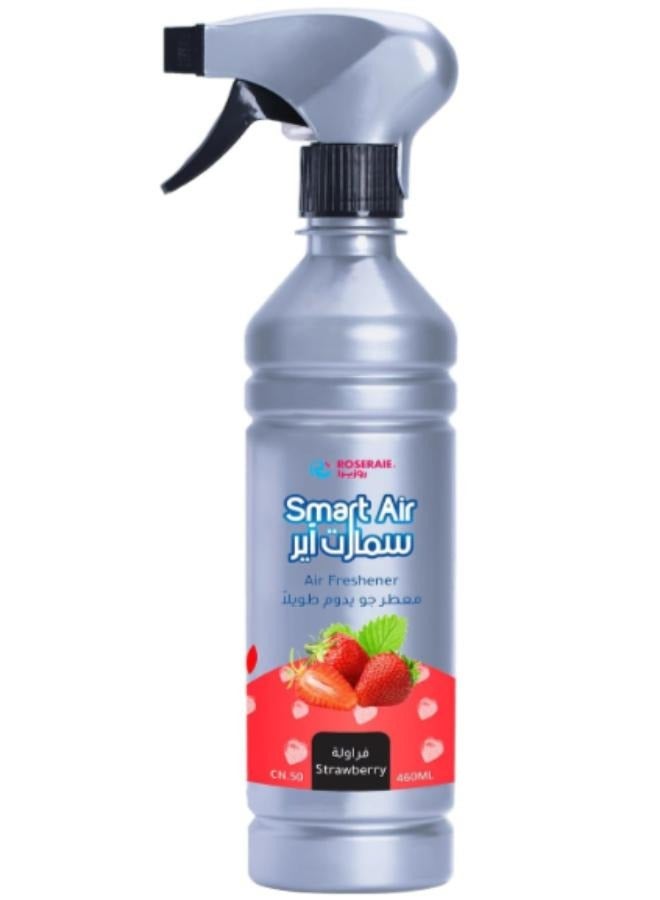 Multispray Strawberry Air Freshener, Eliminates Unwanted Odour On both Air & Fabric - 460ML