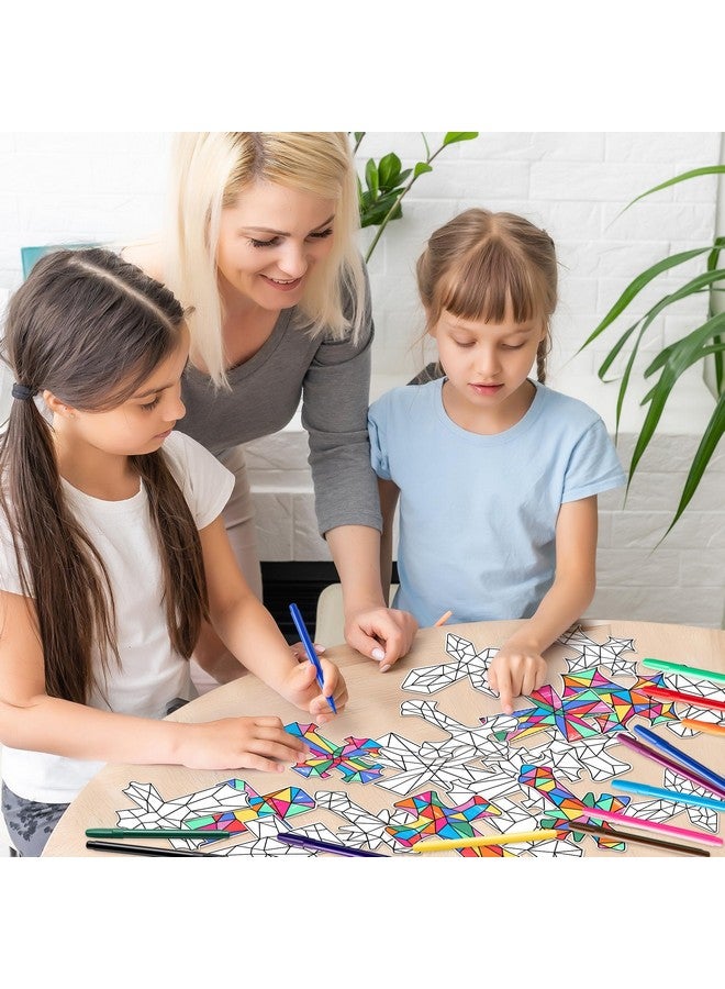 بيومي مجموعة أدوات يدوية مغناطيسية للصليب - 84 قطعة من مغناطيسات تلوين الصليب الخاصة بك للأطفال، مجموعة أدوات تلوين يدوية دينية مسيحية، بطاقة زينة هندسية للتلوين، مدرسة الأحد، الفصل الدراسي، الكنيسة، حفلة عيد الفصح، المنزل - Image 4