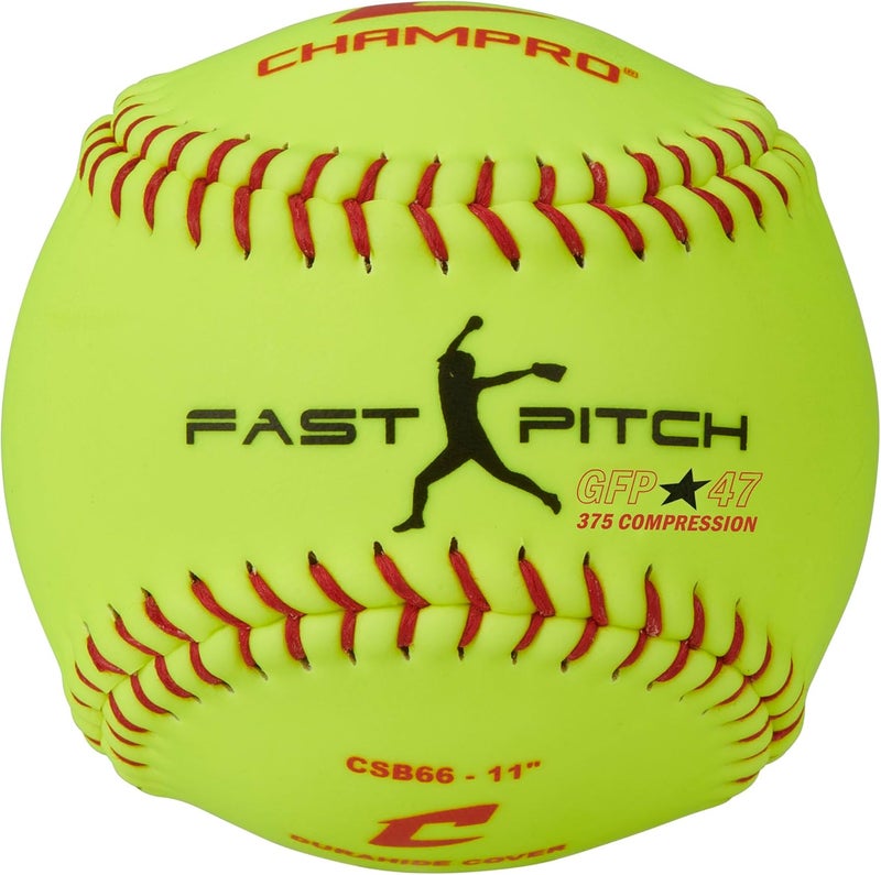 CHAMPRO Recreational Fast Pitch Softballs with Durahide Cover 12 PK - Image 1