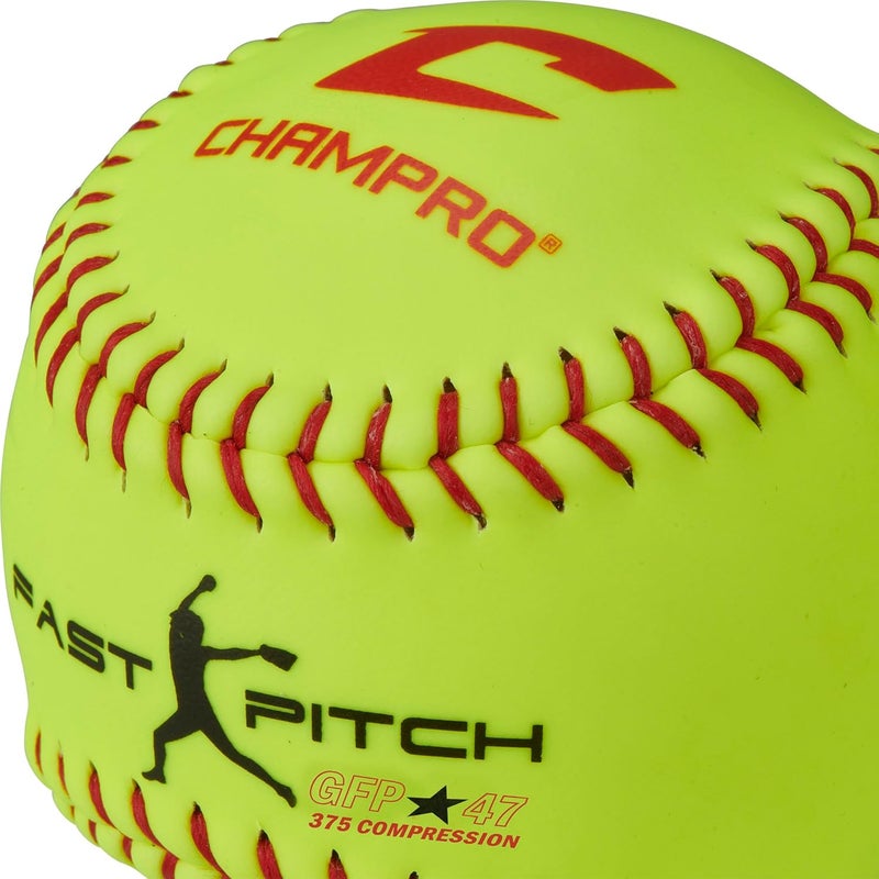 CHAMPRO Recreational Fast Pitch Softballs with Durahide Cover 12 PK - Image 4
