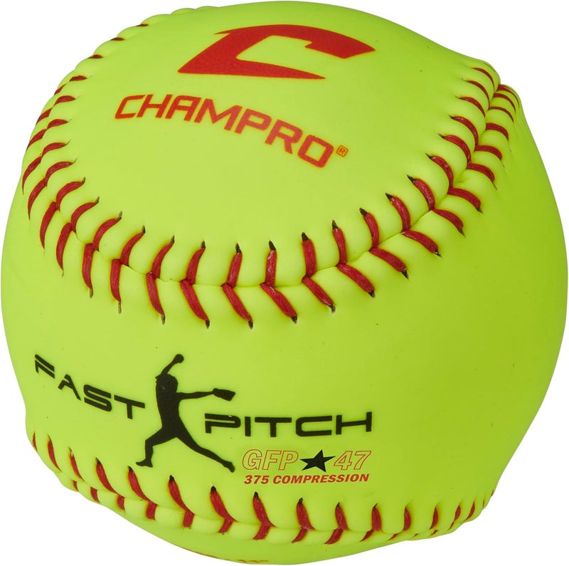 CHAMPRO Recreational Fast Pitch Softballs with Durahide Cover 12 PK - Image 2