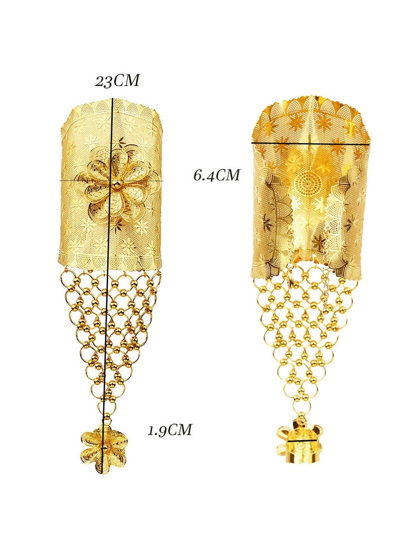 JOOLI Women Bracelet Gold Jewelry Bangle Ring Wealthy Wedding Gift Classic Fashion Style Ladies Large Accessories - Image 5