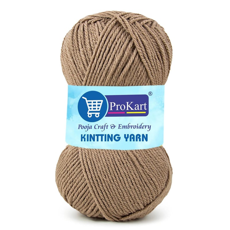 ProKart Premium Woolen 4 ply Hand Knitting Wool Yarn | Fine Weight Knitted and Crocheted Soft Yarn for Sweater, Scarf, Hat, Baby Clothes, Baby Sports, Purse, Gift Bags & DIY Craft Accessories Projects (1 Ball/100 Gram Each) (Fuchsia Brown, 100gms x 1 Pack) - Image 5