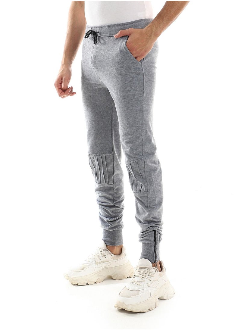 Caesar - Detailed Casual Sweatpants With Bottom Zipper - Image 1