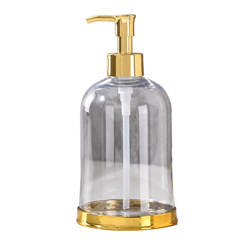Premium Quality Acrylic Soap and Shower Gel Dispenser, Modern Design Liquid Dispenser for Hand and Dishes, Practical Accessory and Organizer for Bathroom and Kitchen (Clear) - Image 1