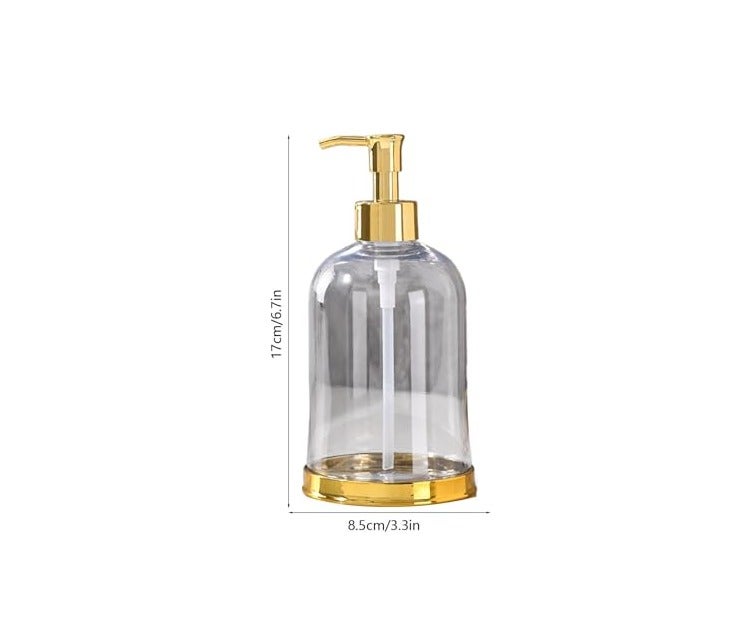 Premium Quality Acrylic Soap and Shower Gel Dispenser, Modern Design Liquid Dispenser for Hand and Dishes, Practical Accessory and Organizer for Bathroom and Kitchen (Clear) - Image 4