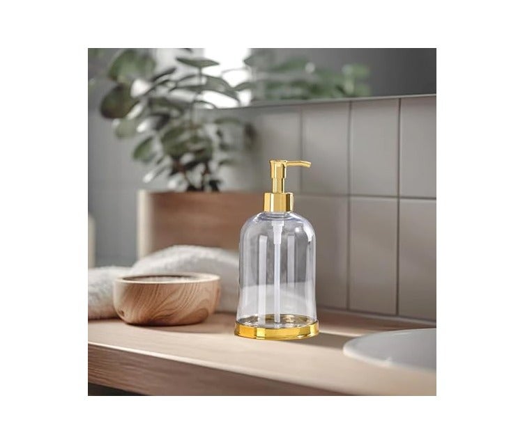 Premium Quality Acrylic Soap and Shower Gel Dispenser, Modern Design Liquid Dispenser for Hand and Dishes, Practical Accessory and Organizer for Bathroom and Kitchen (Clear) - Image 5