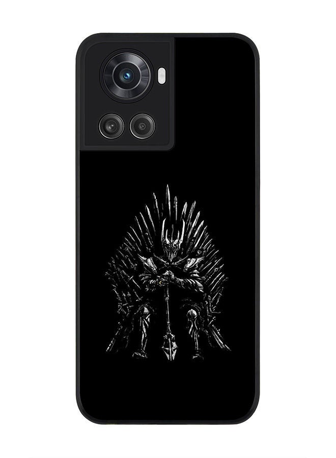 Stylizedd Rugged Black edge case for OnePlus 10R 5G/OnePlus Ace 5G Slim fit Soft Case Flexible Rubber Edges Anti Drop TPU Gel Thin Cover - GOT One Throne - Image 1