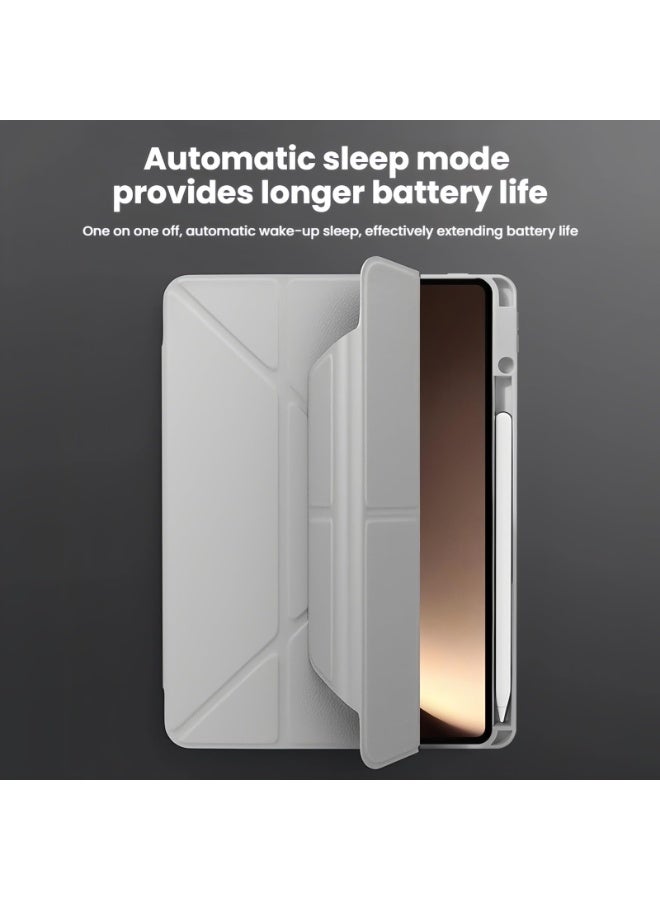 general Case Compatible with Honor MagicPad 3 Tablet 13.3 inch 2025, Transparent Acrylic Backplate Protective Case with Pen Slot, Shockproof Y-Fold Stand, Auto Sleep Function - Image 3