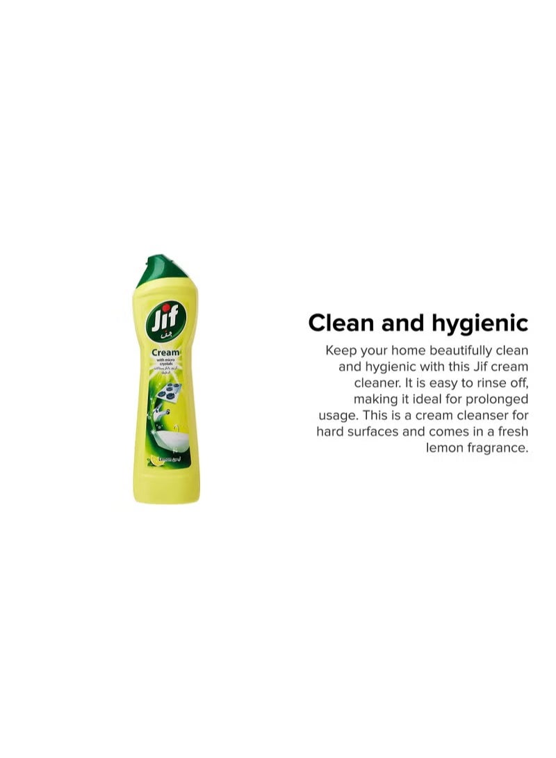 Jif Cream Cleaner 500ml Pack of 2 | Micro Crystals Technology | Removes Grease, Burnt Food & Limescale | Multi-Surface Kitchen & Bathroom Cleaner - Image 3