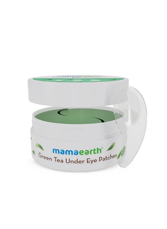 Mamaearth - Under Eye Patches With Green Tea & Collagen For Puffy Eyes Hydrogel Under Eye Patches With Instant Cooling Serum 30 Pairs (60 Pieces) - Image 1