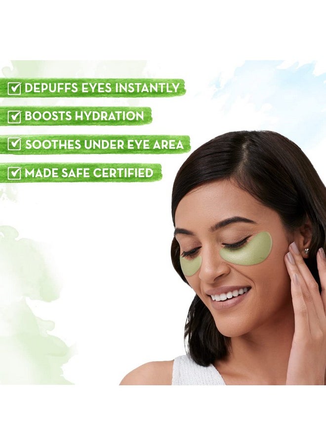 Mamaearth - Under Eye Patches With Green Tea & Collagen For Puffy Eyes Hydrogel Under Eye Patches With Instant Cooling Serum 30 Pairs (60 Pieces) - Image 1