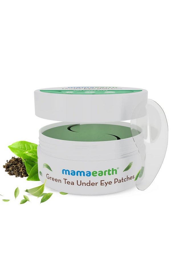 Mamaearth - Under Eye Patches With Green Tea & Collagen For Puffy Eyes Hydrogel Under Eye Patches With Instant Cooling Serum 30 Pairs (60 Pieces) - Image 1