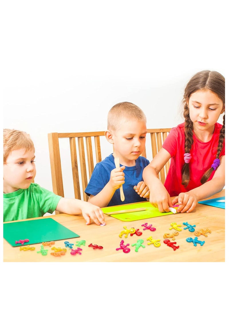 ممتد سعيد الانحناء الرجل السائبة الألوان المختلفة الحسية هلام لاصقة، ممتدة، سليما، لعبة للتخفيف من الإجهاد القلق، حزب جيد فضل كيس حشوات Goodie-36 حزمة - Image 5