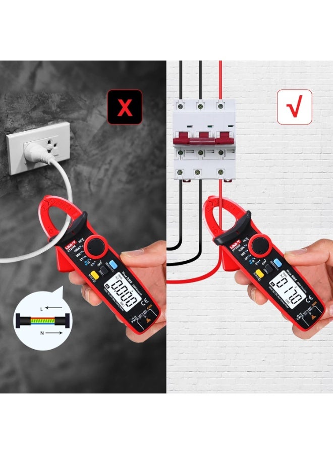 UNI-T UT210e Mini Digital Clamp Meter AC DC Amp Meter Clamp Multimeter True RMS 2000 Counts Voltmeter Continuity Tester Capacitor HVAC Tool Multi Tester - Image 3