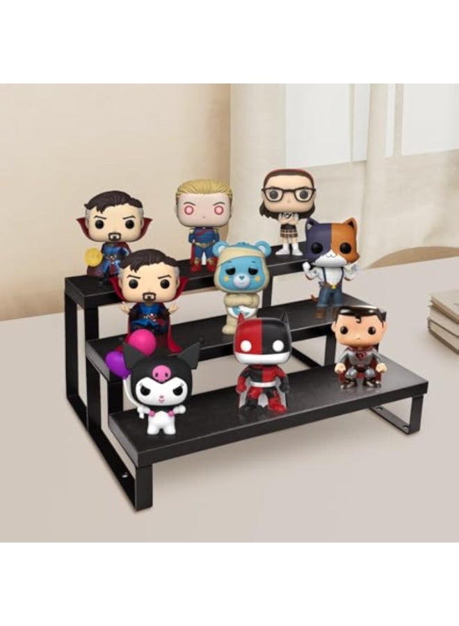 Arabest حامل عطور ثلاثي الطبقات للرجال، 12 بوصة منظم عطور خشبي لسطح الطاولة، حامل عطور مقاوم للماء مع غسالات مضادة للانزلاق لمستحضرات التجميل، الأشكال، الكعك، العطور، الحلويات، حاملات العرض لتنظيم - Image 5