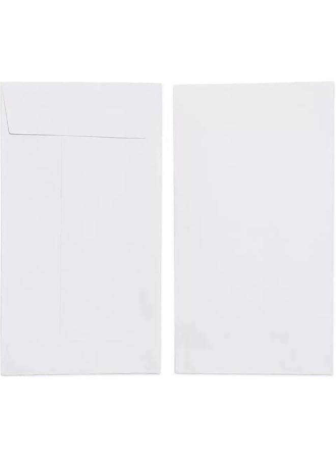 White Coin Envelopes 6” x 4” Kraft Self-Adhesive Seed Envelopes for Small Items Parts, Wages, Notes, Beads, Garden, Office (50 Pack) - Image 2