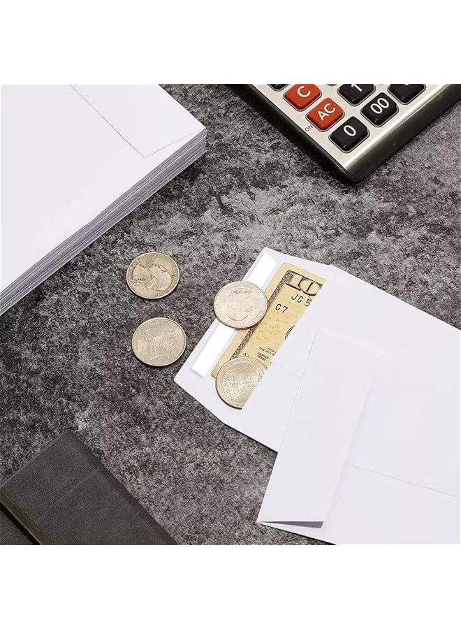 White Coin Envelopes 6” x 4” Kraft Self-Adhesive Seed Envelopes for Small Items Parts, Wages, Notes, Beads, Garden, Office (50 Pack) - Image 4