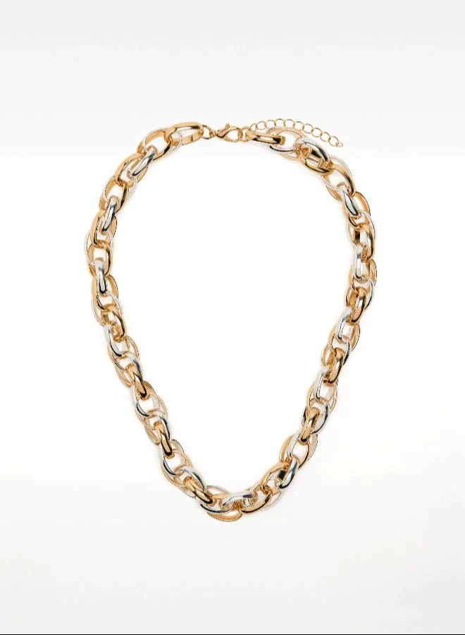PARFOIS Set Of Necklace With Bicolor Bracelet