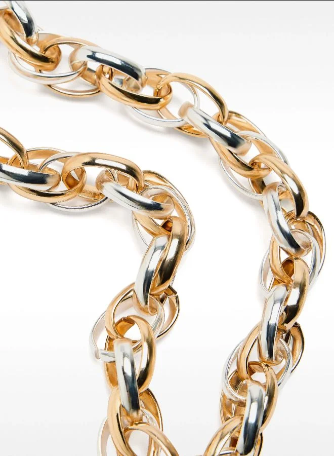 PARFOIS Set Of Necklace With Bicolor Bracelet