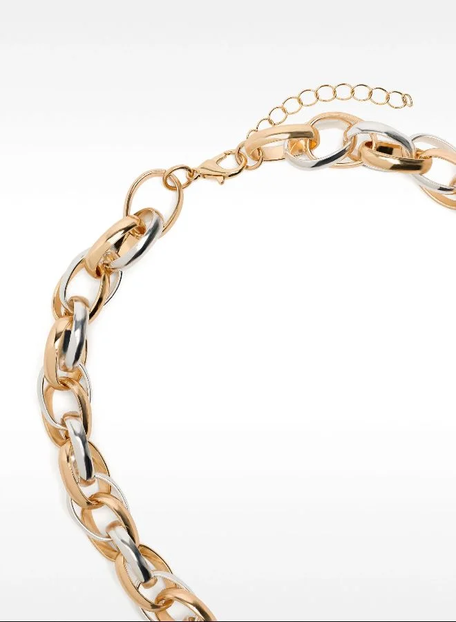 PARFOIS Set Of Necklace With Bicolor Bracelet