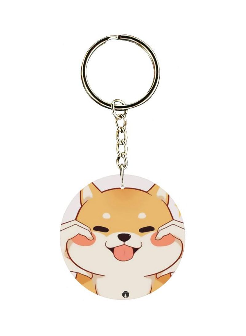 RKN Double Sided Cartoon Printed Keychain