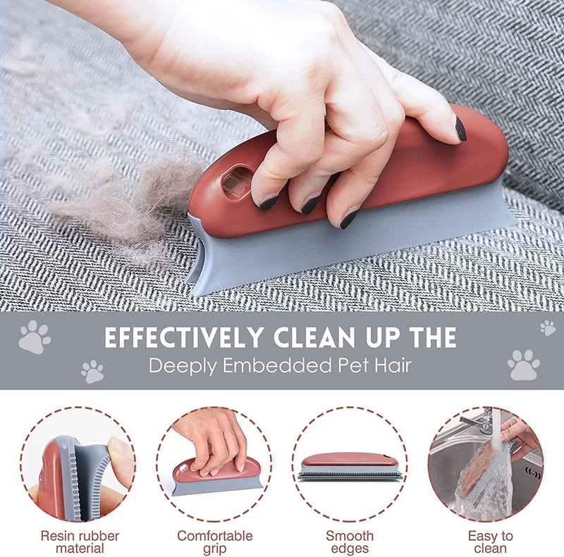 Aerbee 3 Pcs Lint Remover Pets Lint Brush, Pet Hair Remover Hair Detailer Cleaning Brush, Dog Cat Hair Lint Remover Brush for Cleaning Carpet Sofa Clothes Bed Couch Chair Blinds Car Interiors - Image 3