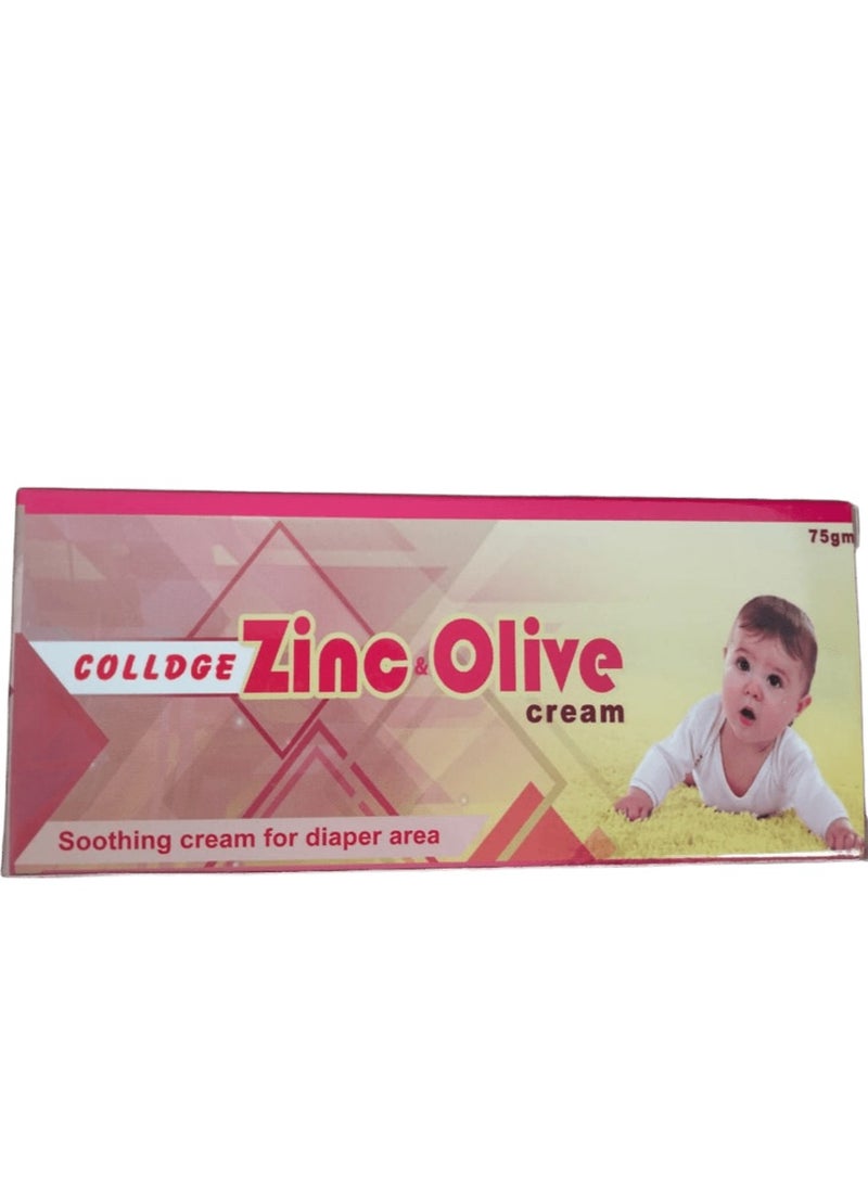 colledge zinc olive soothing cream for diaper area 75gm