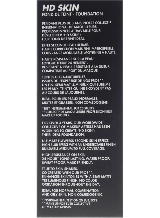 Make Up For Ever HD Skin Foundation 1N10 Ivory 30ml - Image 5