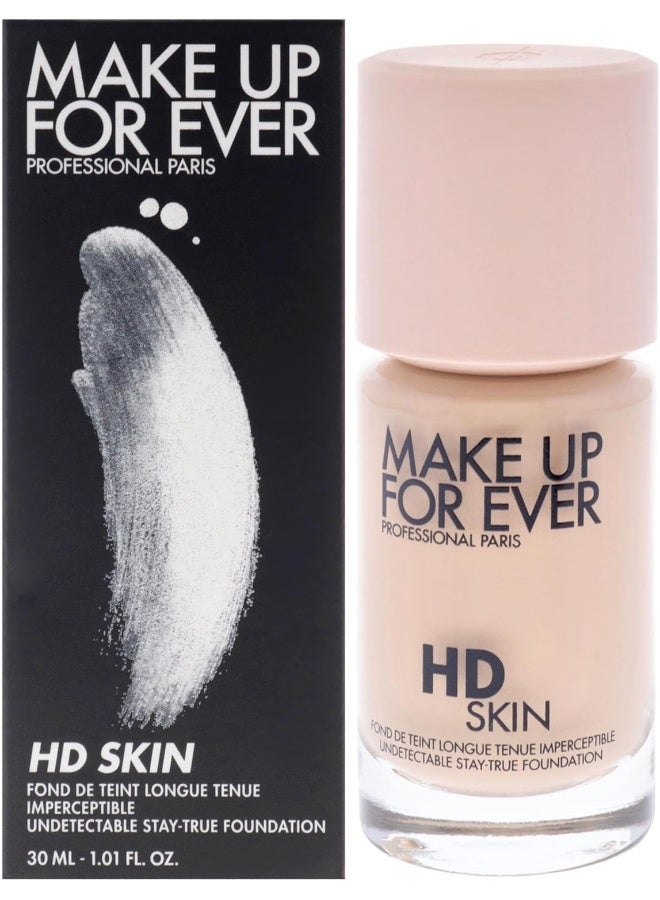 Make Up For Ever HD Skin Foundation 1N10 Ivory 30ml - Image 1