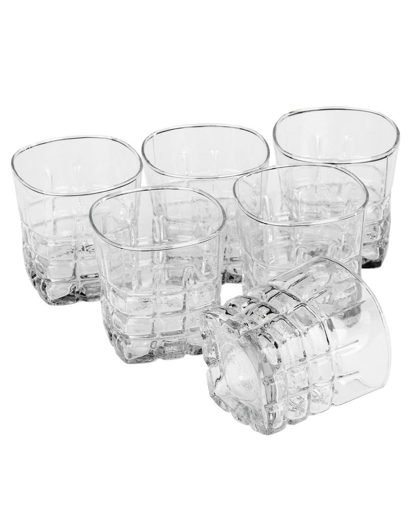Somil Glass and Bottle Water Other Hot Cold Beverage Serving Set for Home Bar Restaurant 6 Glasses 1 Lt Bottle Green Transparent - Image 3