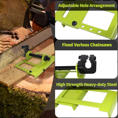 Zihvfzu Vertical Portable Chainsaw Wood Cutting Tool, Lumber Cutting Guide for Cutting Wooden Boards and Wood in Sawmill Factories - Image 3