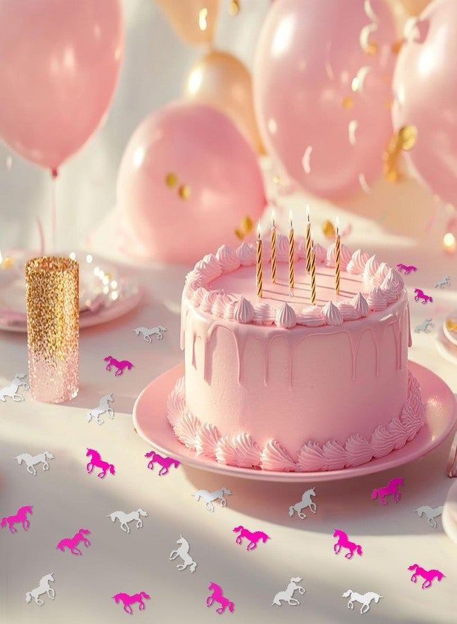 زينة طاولة حفلات عيد الميلاد بطابع وحيد القرن، قصاصات ورق معدنية، زينة حفلات الزفاف، أعياد الميلاد، حفلات استقبال المولود، حفلات توديع العزوبية، مستلزمات زينة حفلات ذات طابع مهرجاني - Image 2
