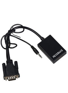 Generic Black VGA Male To HDMI Output 1080P HD and Audio TV AV HDTV Video Cable Converter Adapter  - Image 3