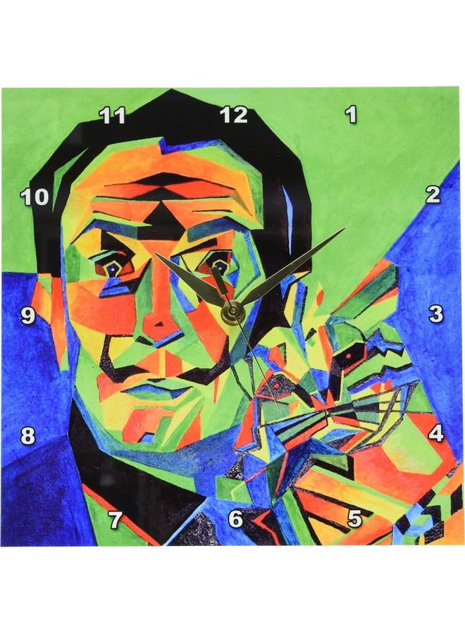 3DROSE Llc Dpp_18275_1 Salvador Dali Abstract Wall Clock 10 By 10Inch - Image 1