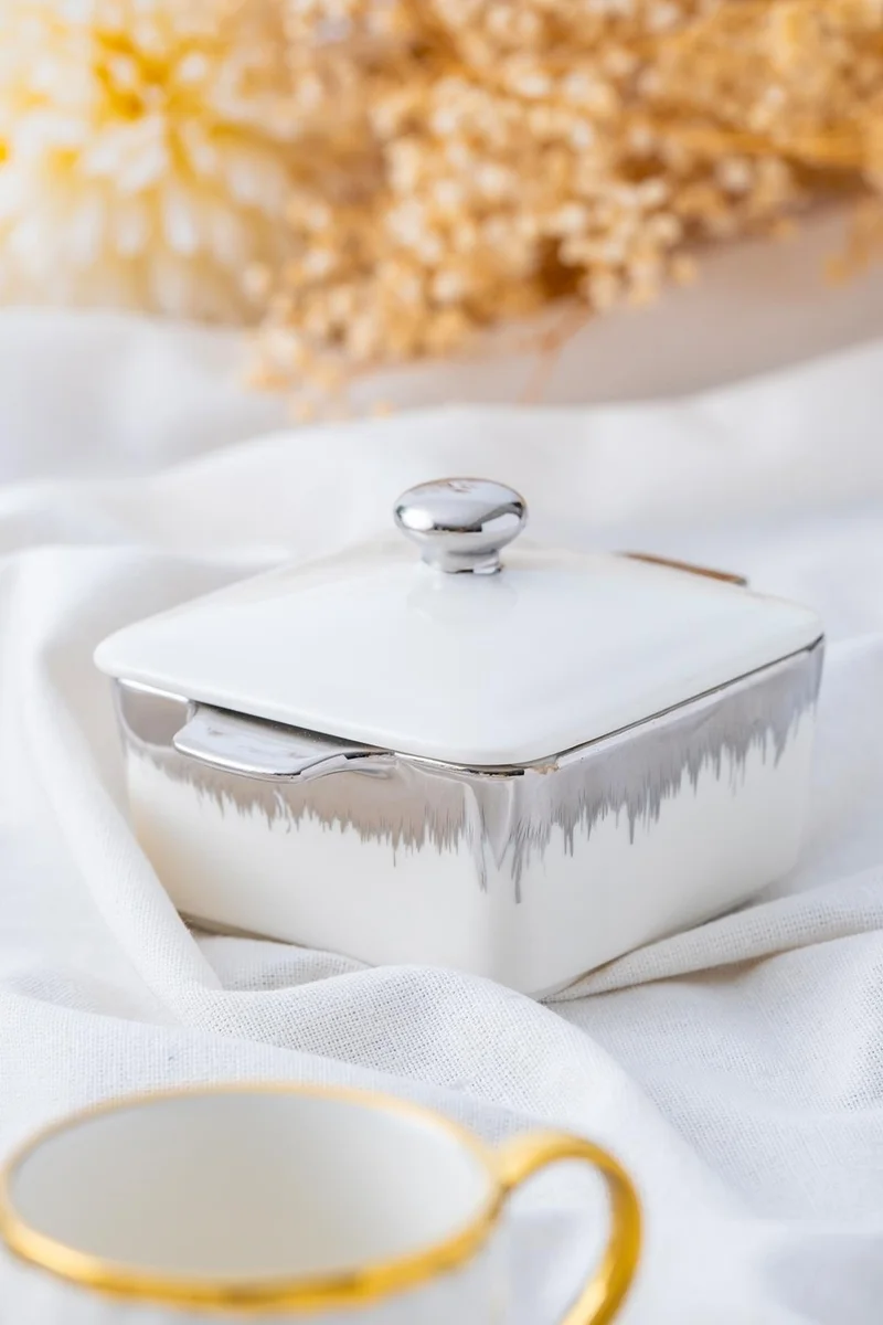 Acar Safira Porcelain Presentation Bowl with Lid