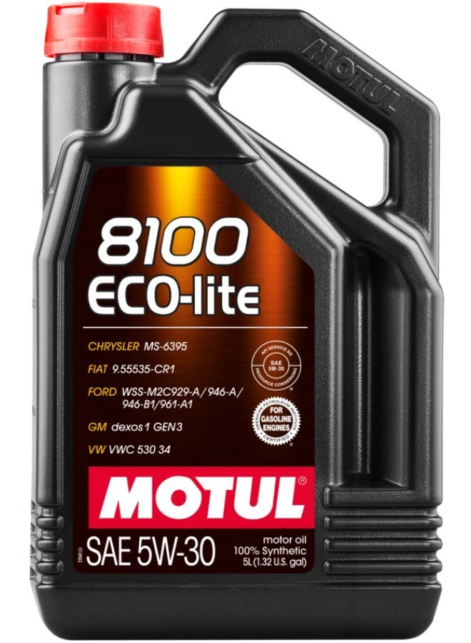 زيت محرك السيارة 8100 ECO-LITE 5W30 5L