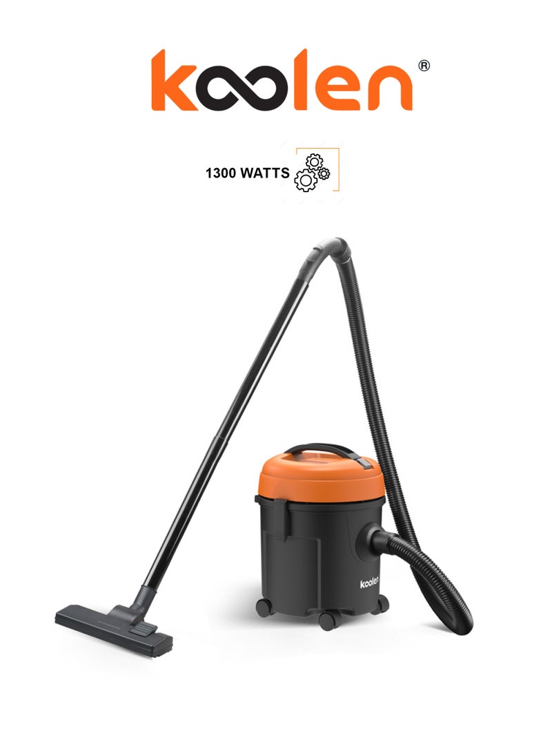 KOOLEN Wet & Dry Vacuum Cleaner 20 L 1300 W 806101011 Black & Orange - Image 1