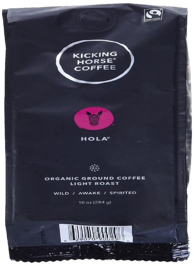 Kicking Horse Coffee - Kicking Horse Coffee, Hola, Light Roast, Ground, 10 oz (Pack of 1) - Image 1